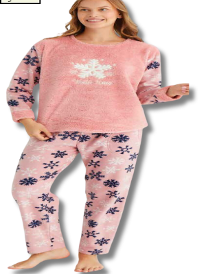 ESTIVA BAYAN PELUS POLAR PIJAMA TAKIMI WELSOFT 23360