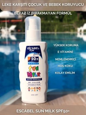 ESCABEL GUNES KREMI 200ml COCUK 50+ FACTOR FOR KIDS