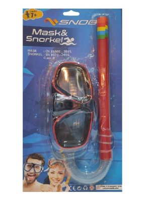 SNOB 7+ YAS UZERI YETISKIN MASKE SNORKEL SET M302S02