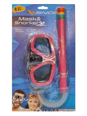 SNOB 7+ YAS UZERI YETISKIN MASKE SNORKEL SET M302S05