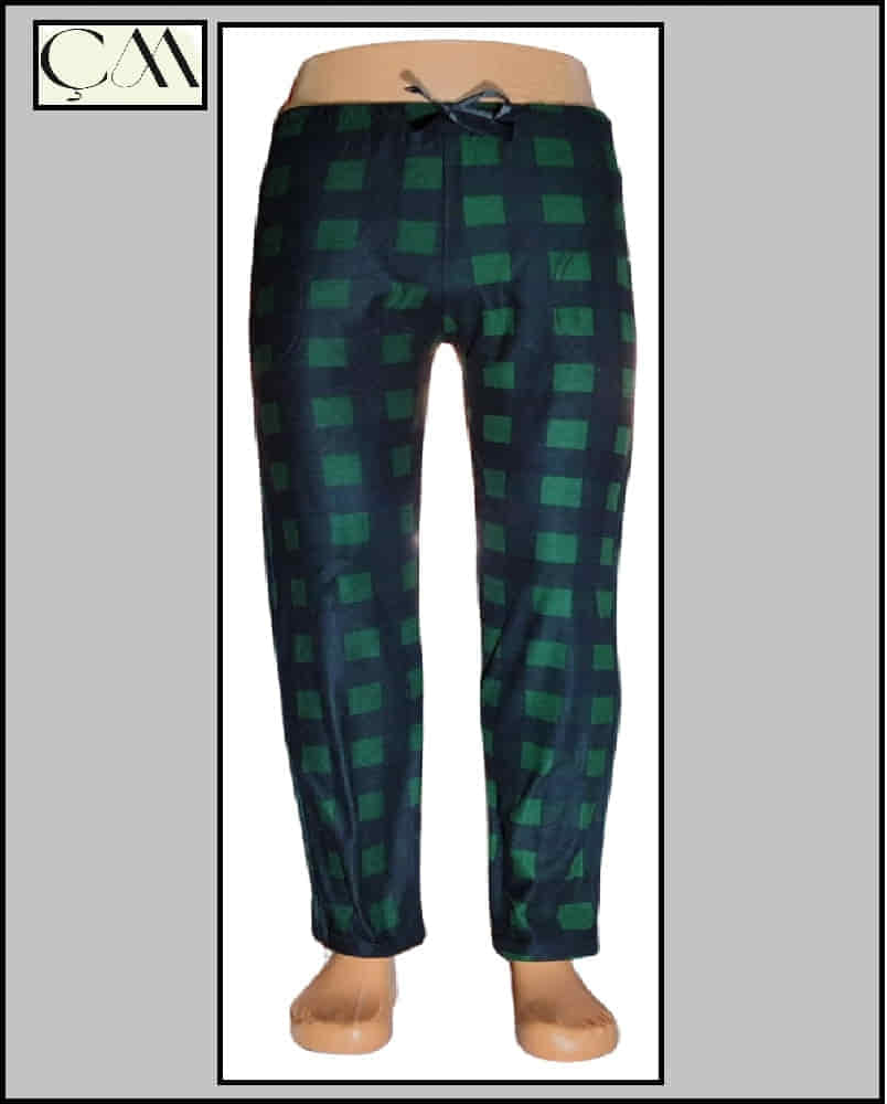 Estiva Bayan Süet Kumaş Cepli Pijama Alt