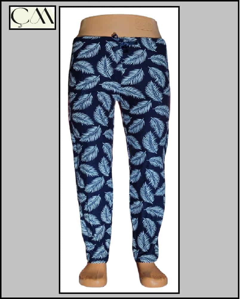 Estiva Bayan Süet Kumaş Cepli Pijama Alt