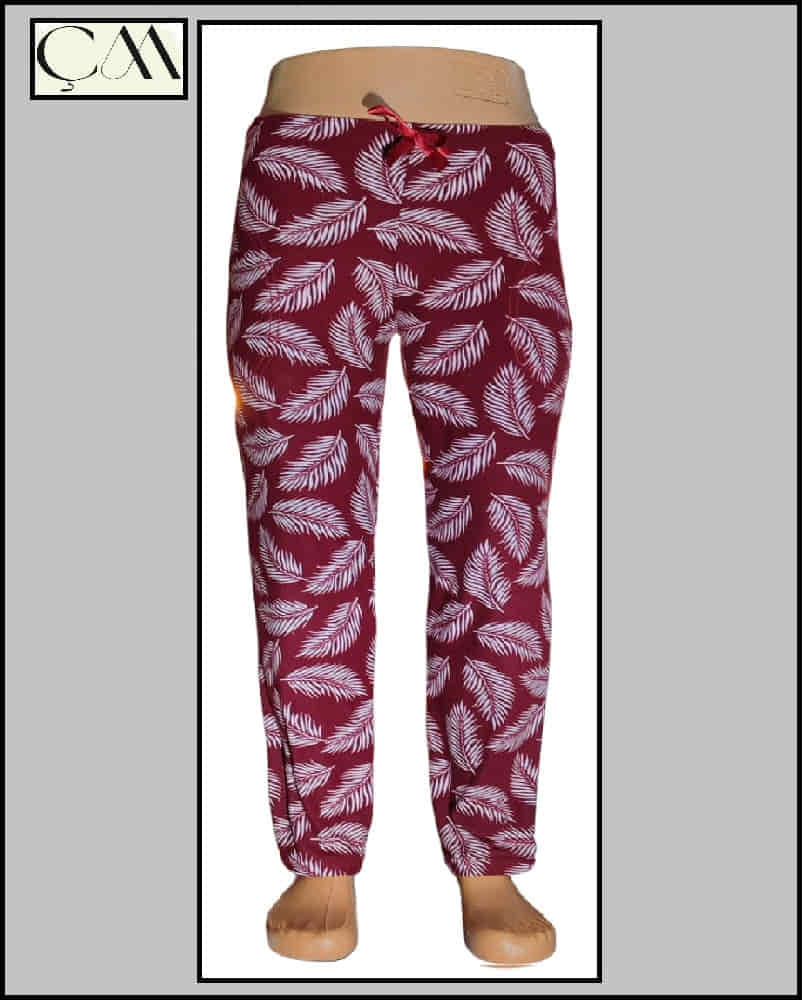 Estiva Bayan Süet Kumaş Cepli Pijama Alt