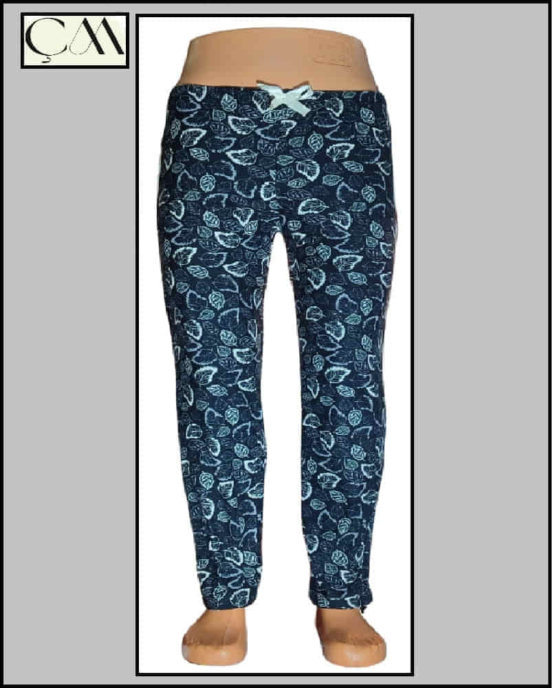 Estiva Bayan Süet Kumaş Cepli Pijama Alt