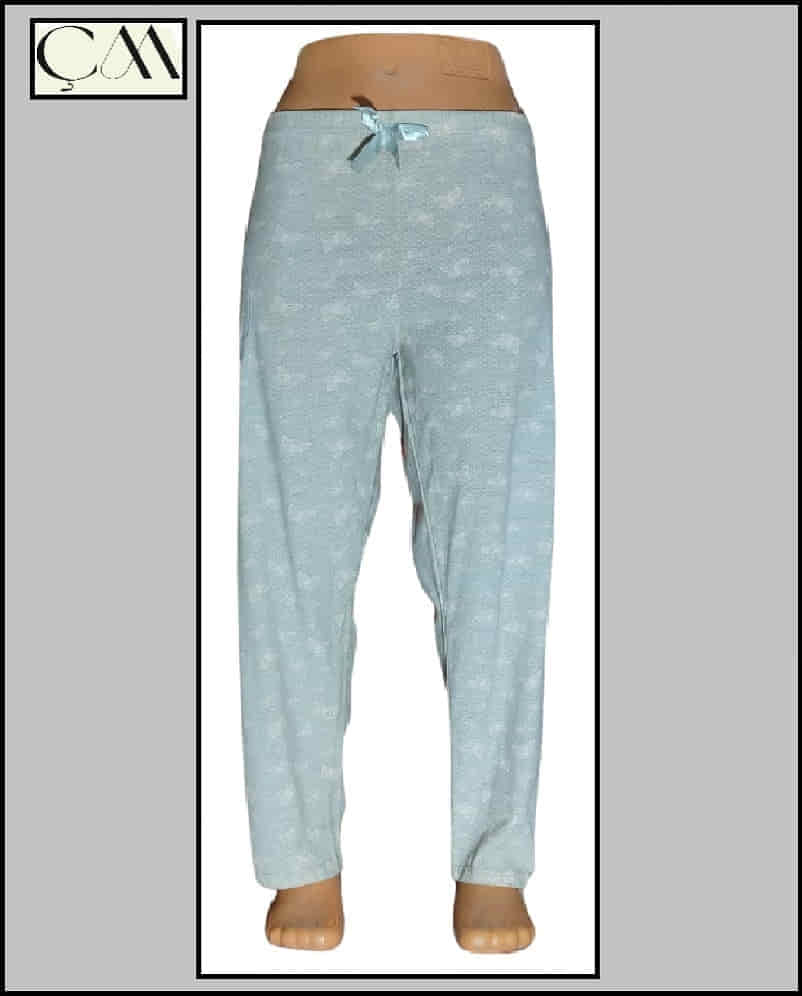 Estiva Bayan Süprem Penye Kumaş Cepli Pijama Alt