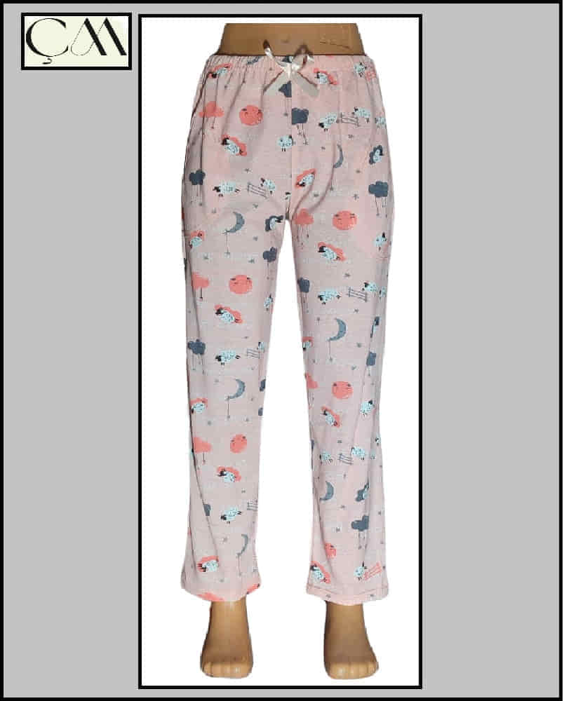 Estiva Bayan Süprem Penye Kumaş Cepli Pijama Alt