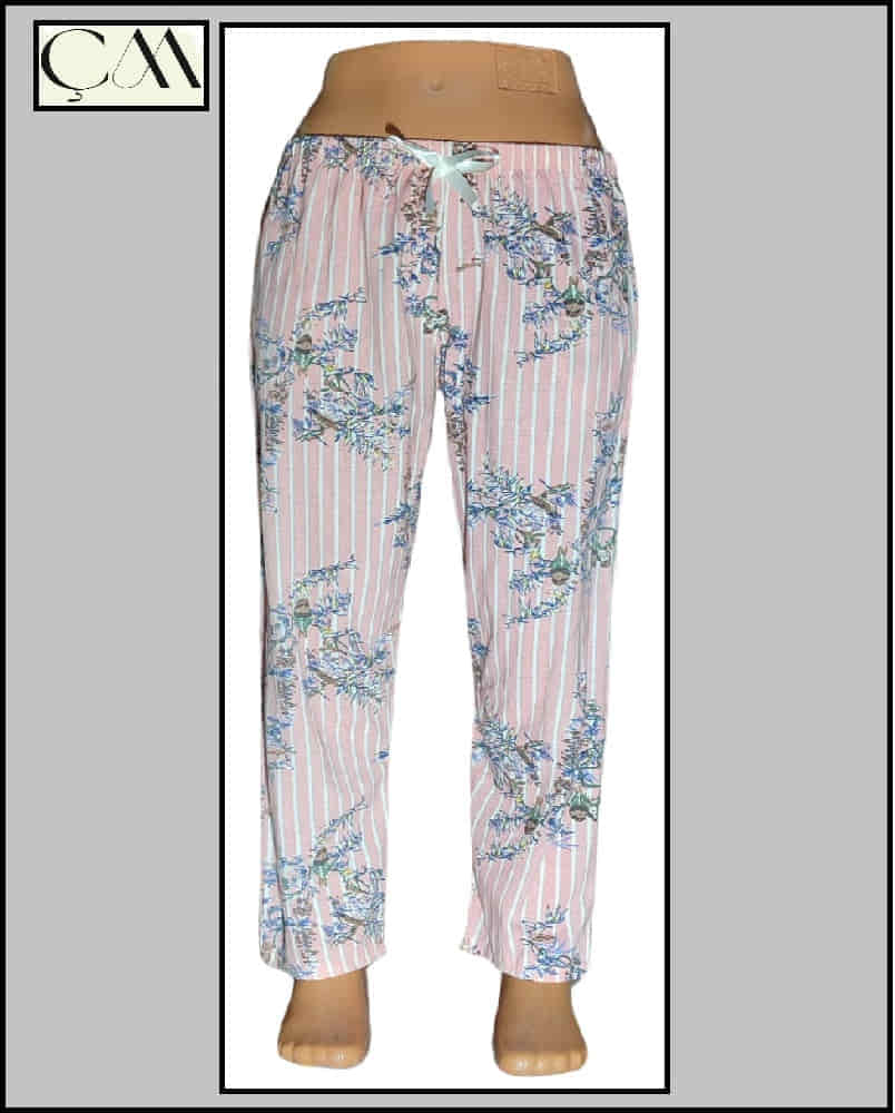 Estiva Bayan Süprem Penye Kumaş Cepli Pijama Alt