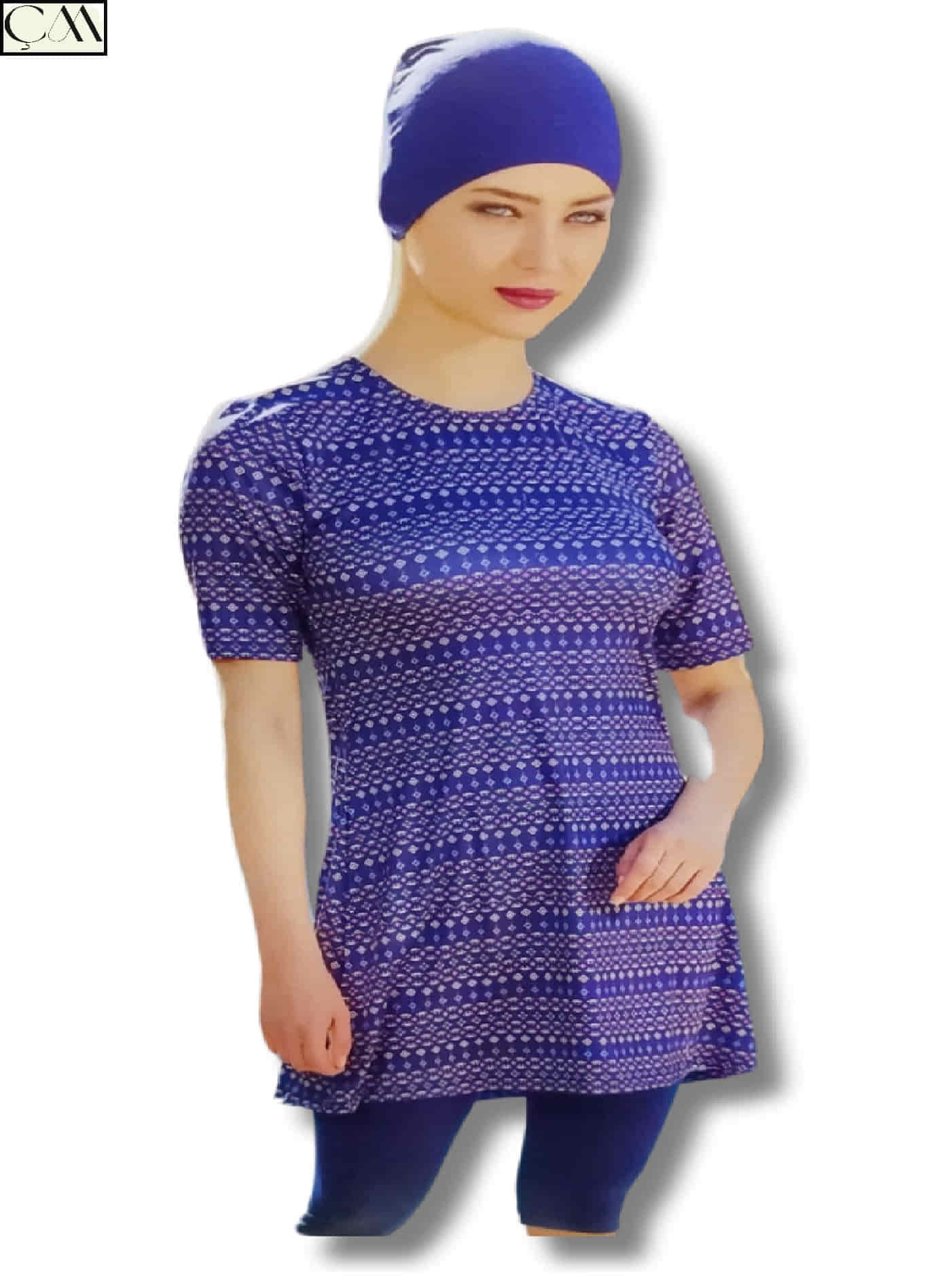 Estiva Likra Yarım Kol Tesettür Mayo