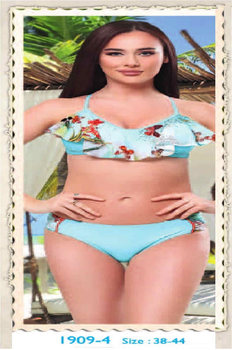 Ruko Likra (Su İtiçi Ve Çabuk Kuruyan) Kumaş Fırfırlı Bikini