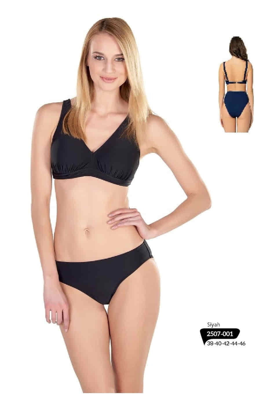 Estiva Mila Likra (Su İtiçi Ve Çabuk Kuruyan) Kumaş Toparlayıcı Kalın Askılı Bikini