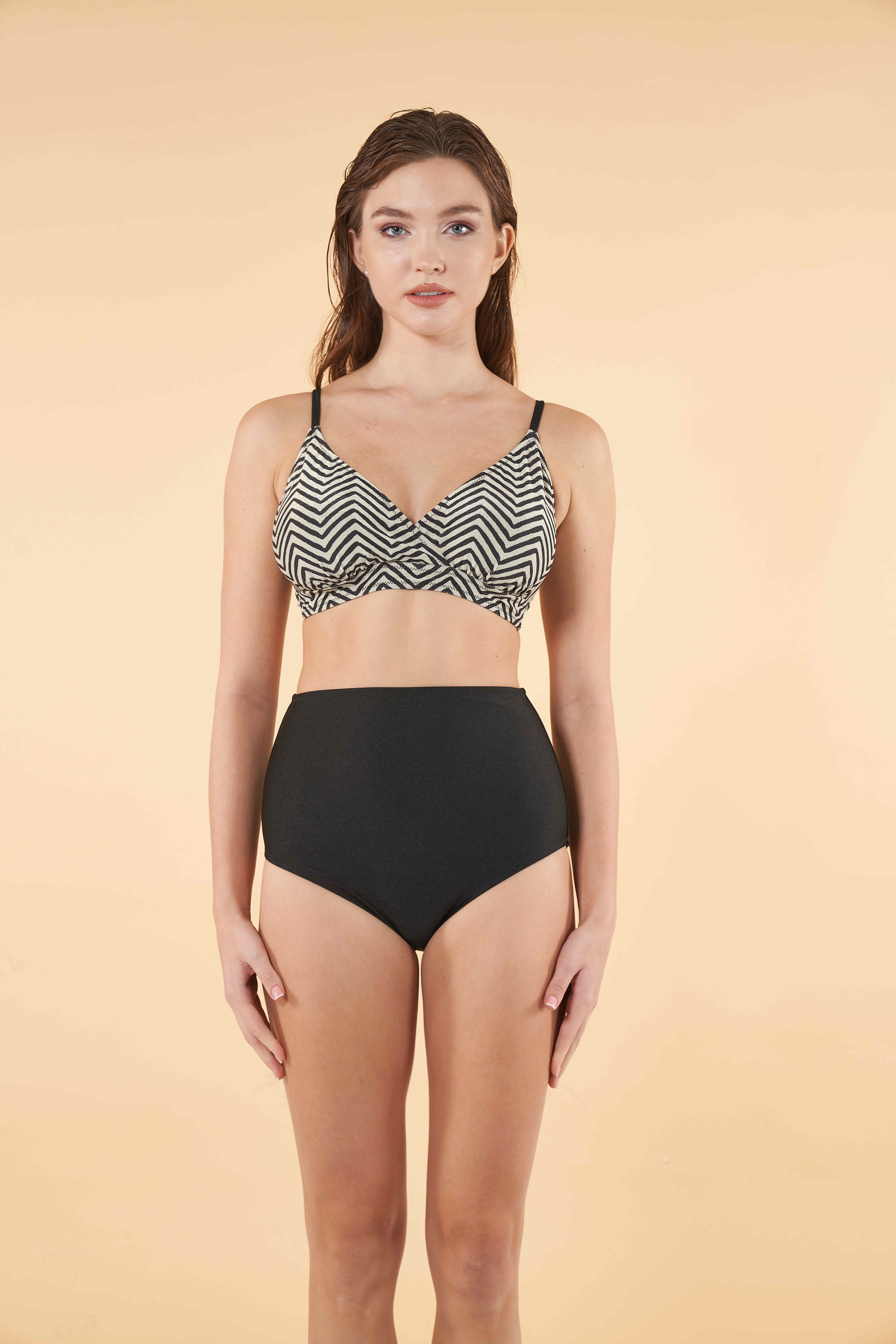 Estiva Mila Likra (Su İtiçi Ve Çabuk Kuruyan) Kumaş Toparlayıcı Kalın Askılı Bikini
