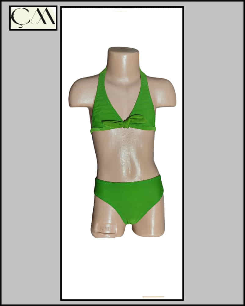 Ruko Tam Likra Üçgen Çocuk Bikini