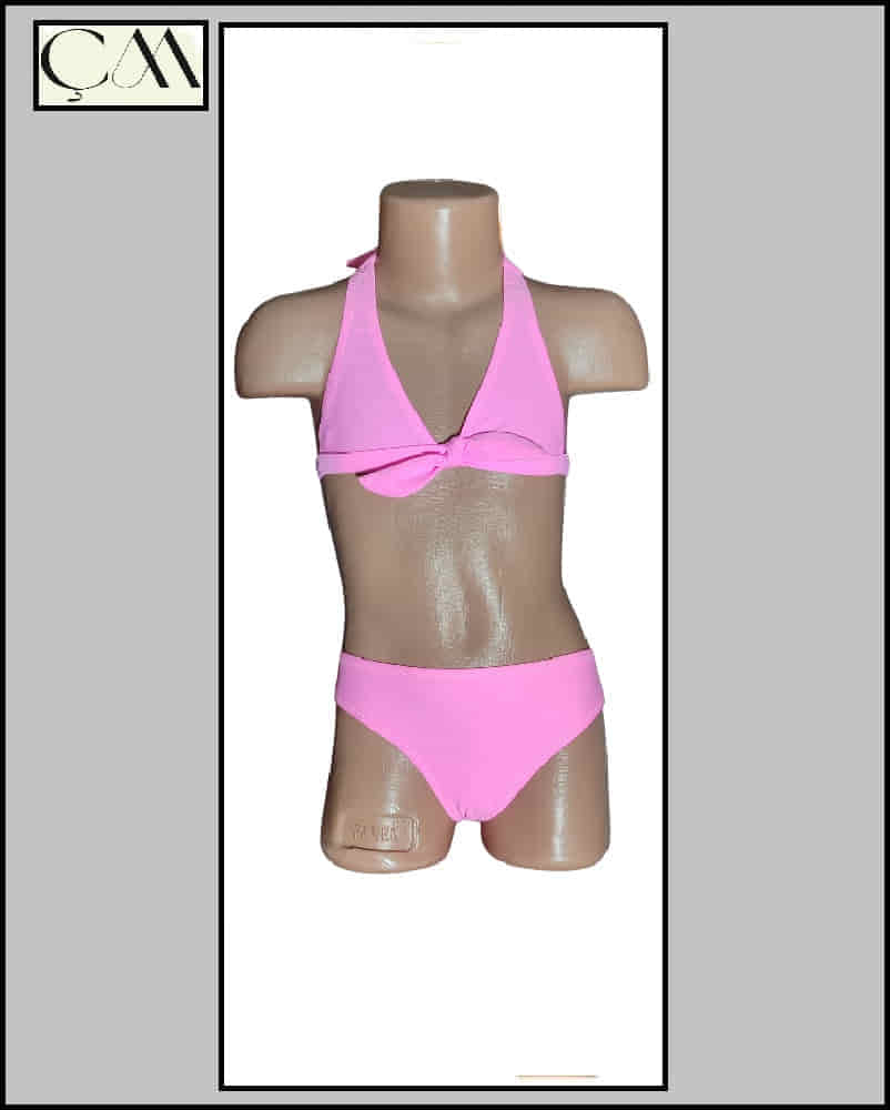 Ruko Tam Likra Üçgen Çocuk Bikini