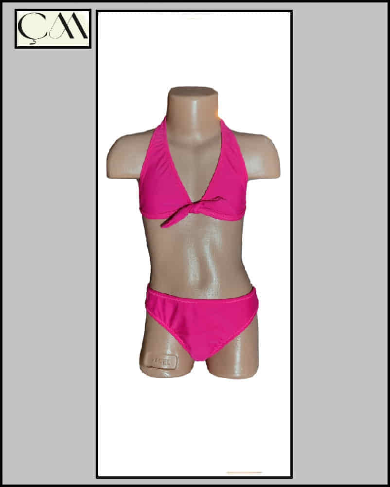 Ruko Tam Likra Üçgen Çocuk Bikini