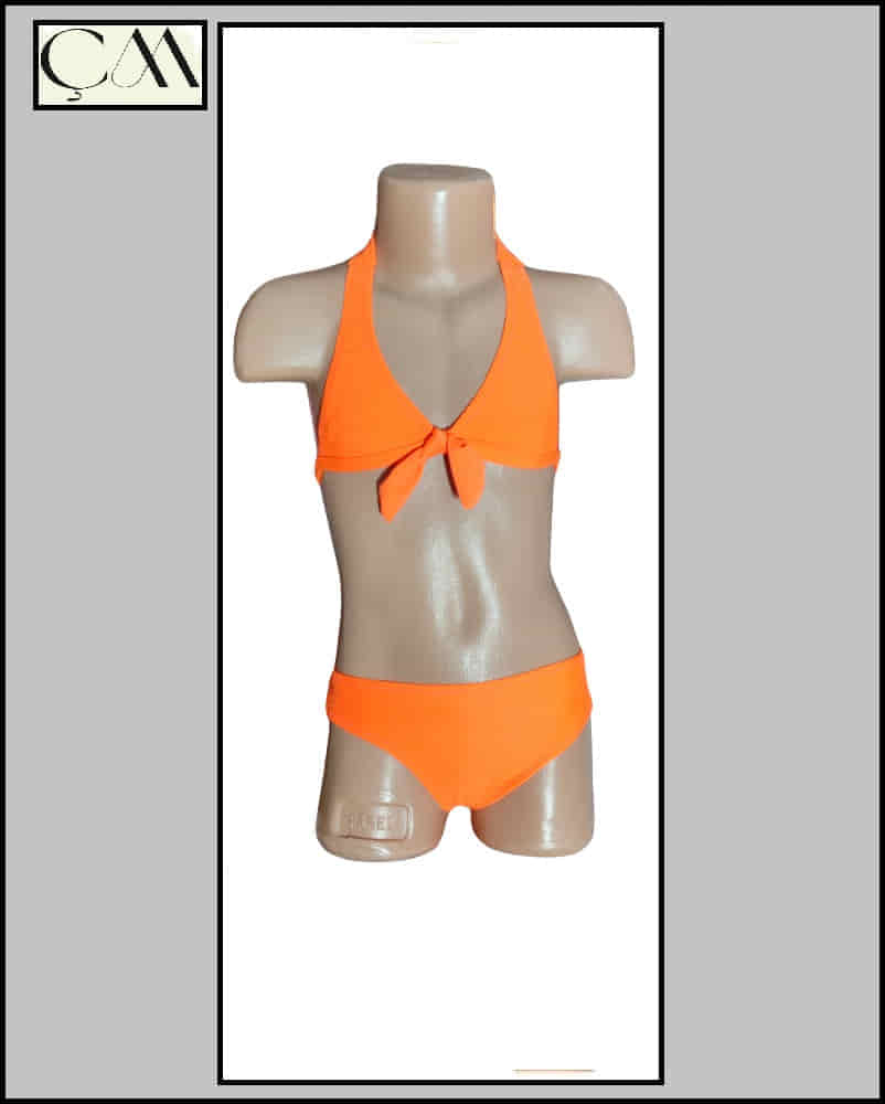 Ruko Tam Likra Üçgen Çocuk Bikini