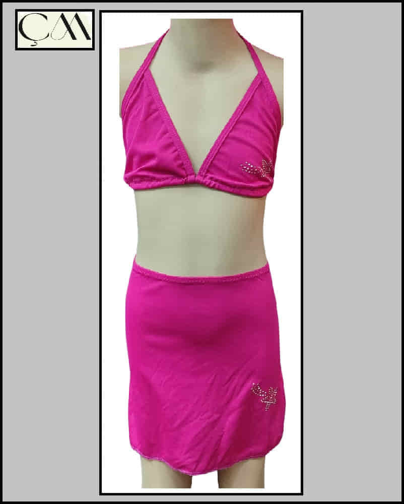 Argisa Çocuk Etekli Bikini Jarse Kumaş