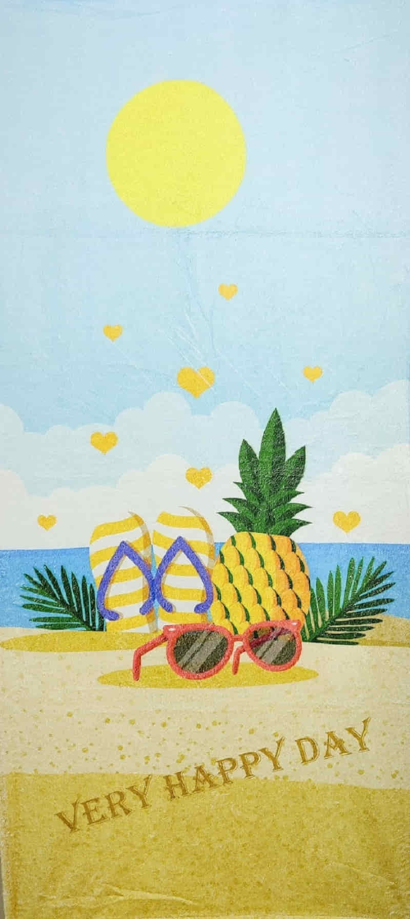 Kadife Plaj Havlusu 70Cm X 140Cm Birinci Kalıte