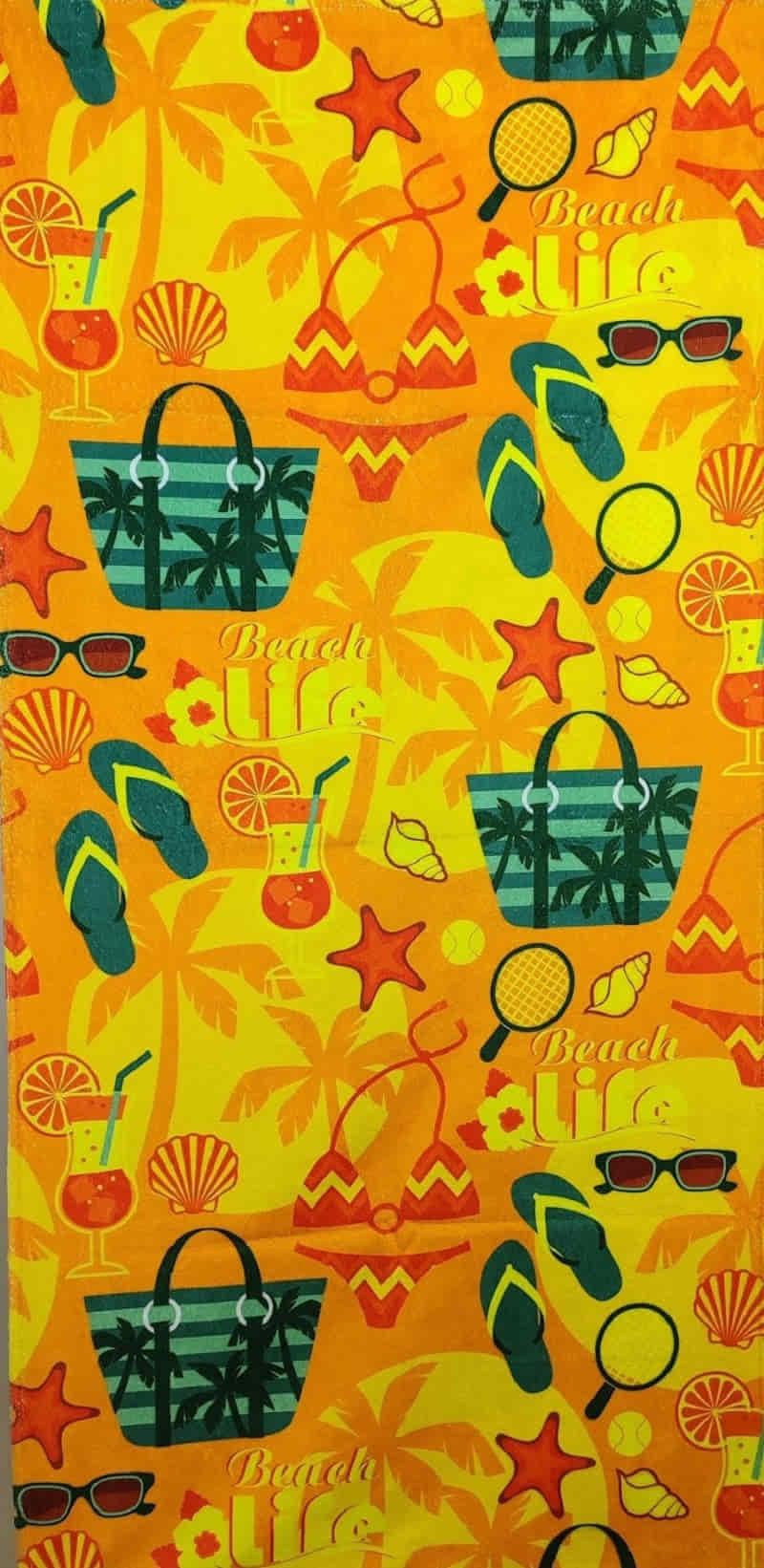 Kadife Plaj Havlusu 70Cm X 140Cm Birinci Kalıte