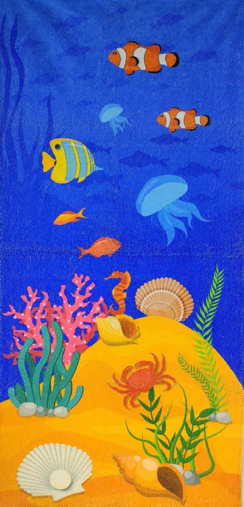 Kadife Plaj Havlusu 70Cm X 140Cm Birinci Kalıte