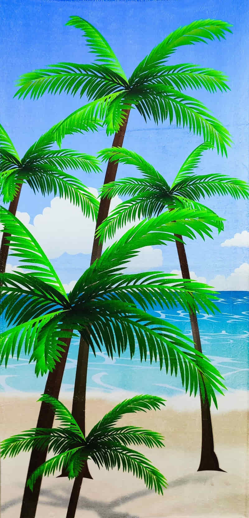 Kadife Plaj Havlusu 70Cm X 140Cm Birinci Kalıte
