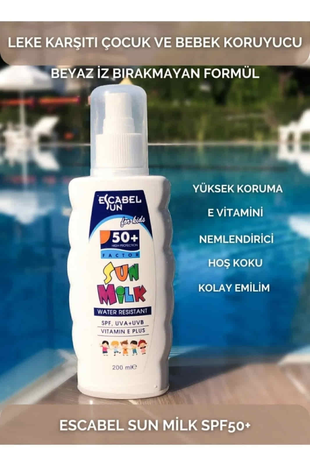 Escabel Güneş Kremi 200Ml Çocuk 50+ Factor For Kids