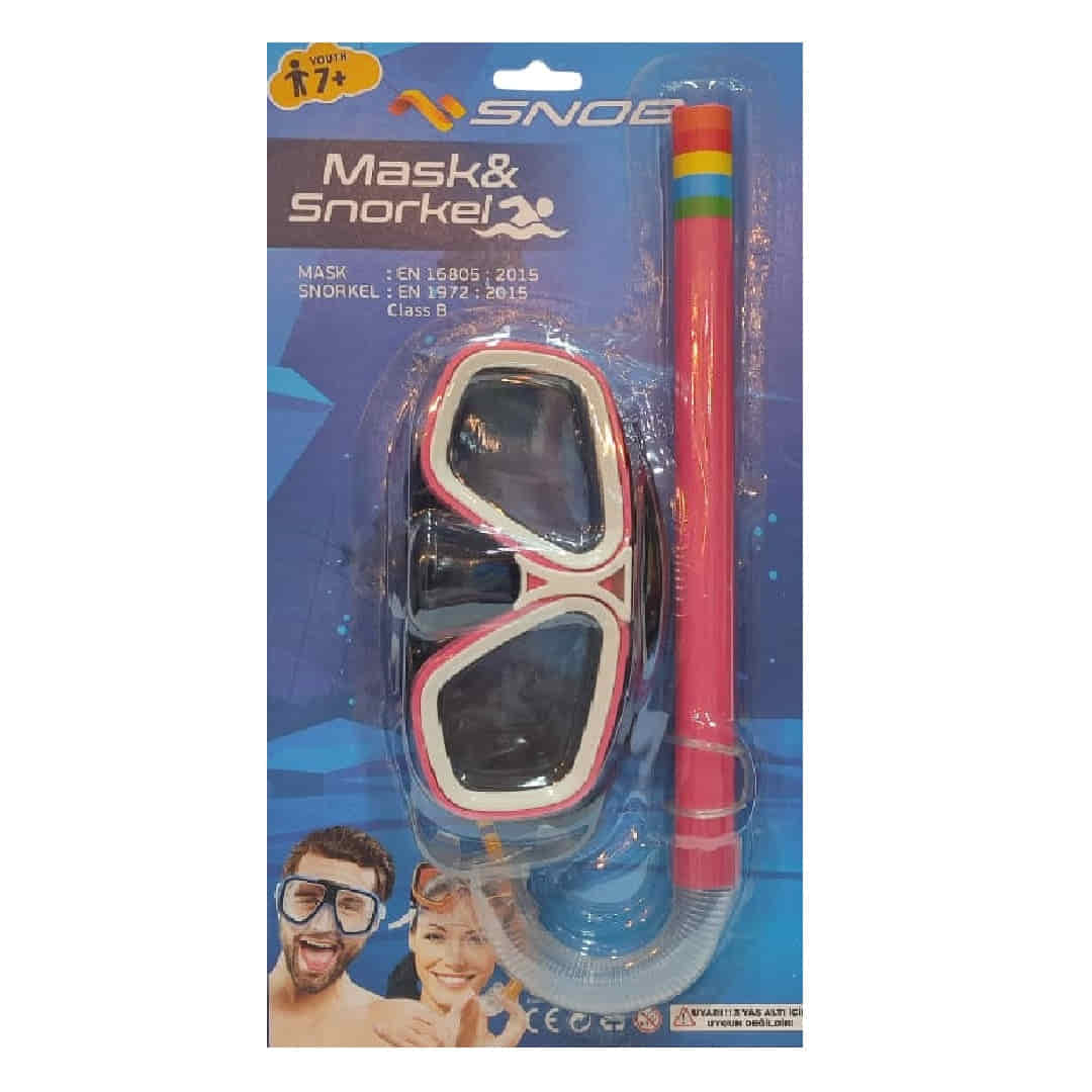 Snob 7+ Yaş Üzerı Yetişkin Maske Şnorkel Set