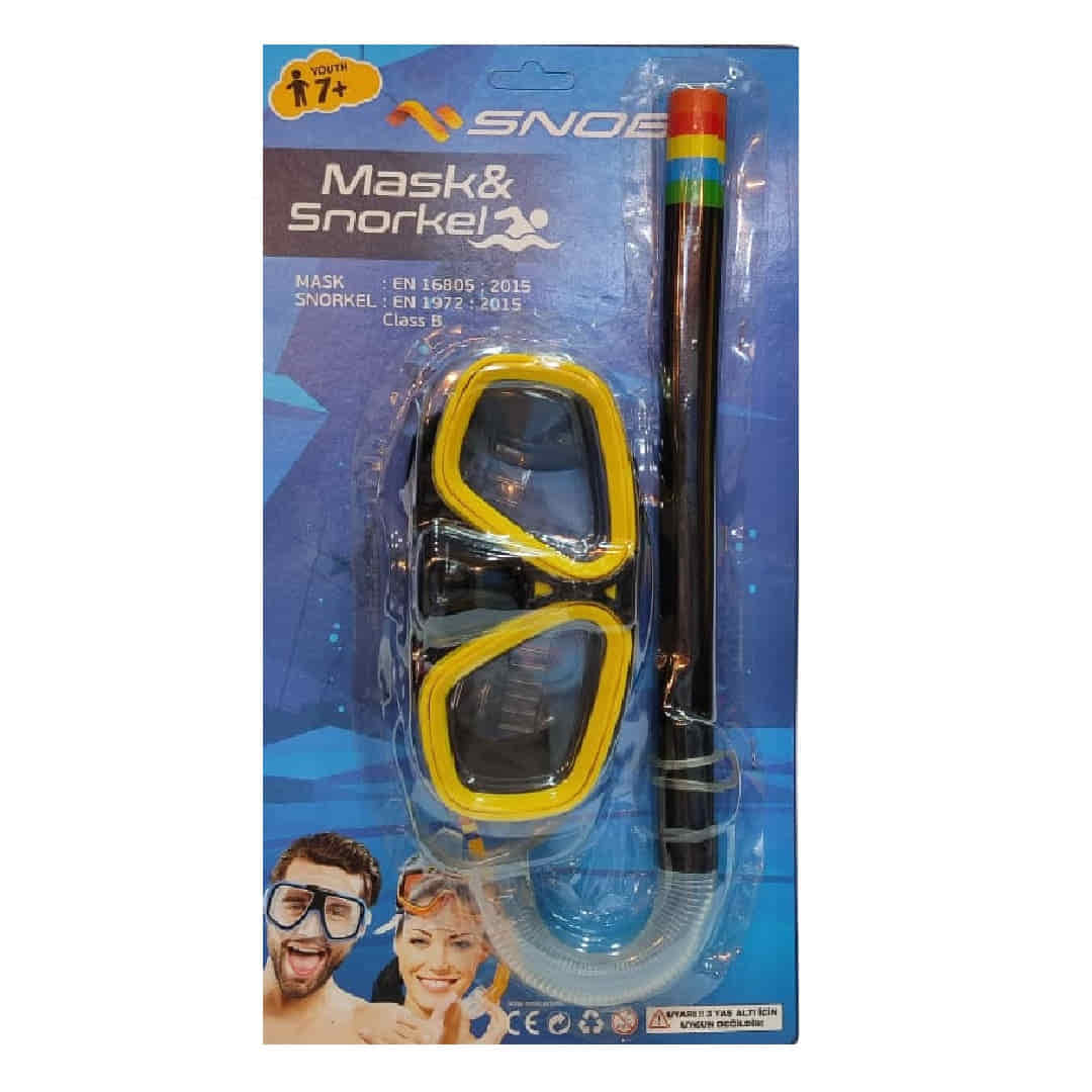 Snob 7+ Yaş Üzerı Yetişkin Maske Şnorkel Set