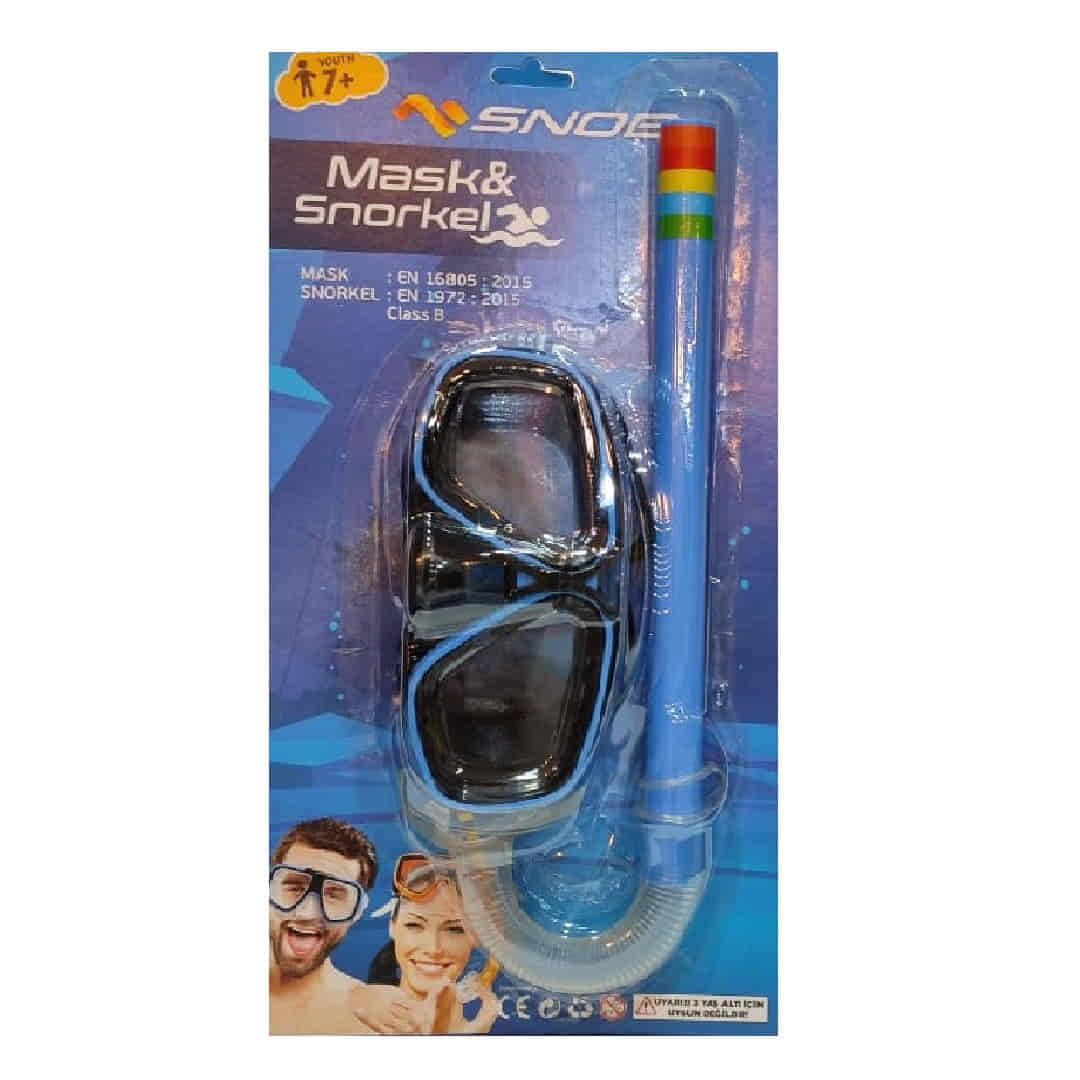Snob 7+ Yaş Üzerı Yetişkin Maske Şnorkel Set