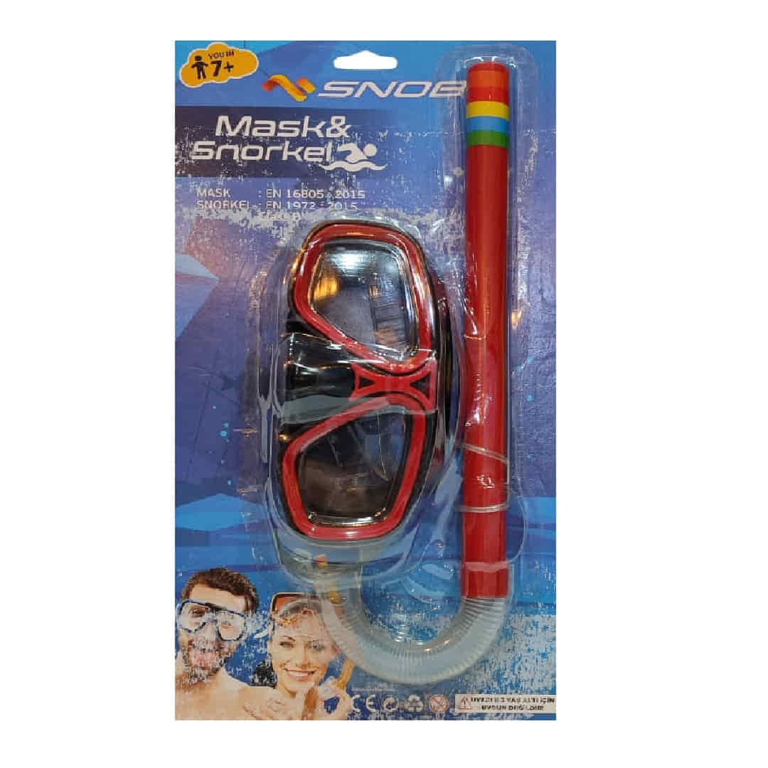 Snob 7+ Yaş Üzerı Yetişkin Maske Şnorkel Set