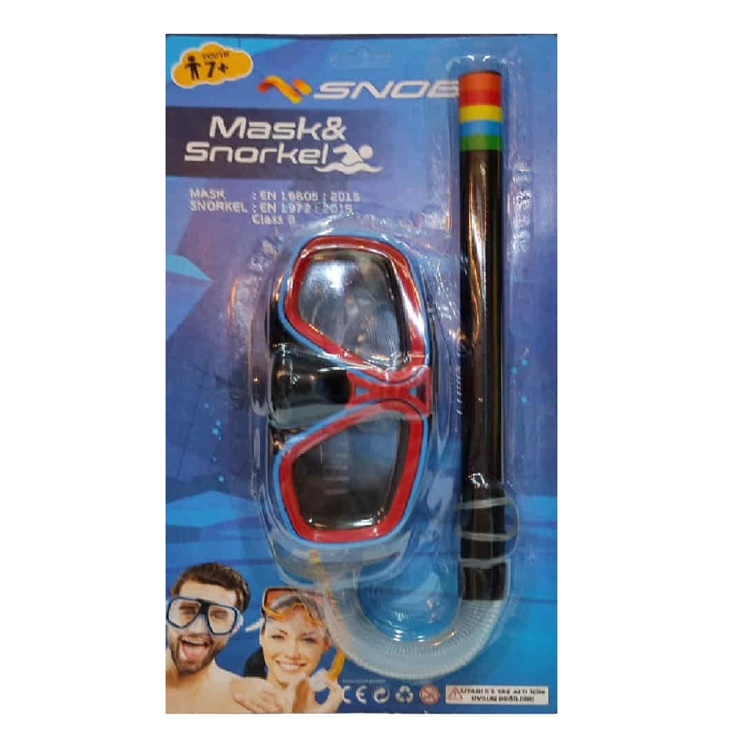 Snob 7+ Yaş Üzerı Yetişkin Maske Şnorkel Set
