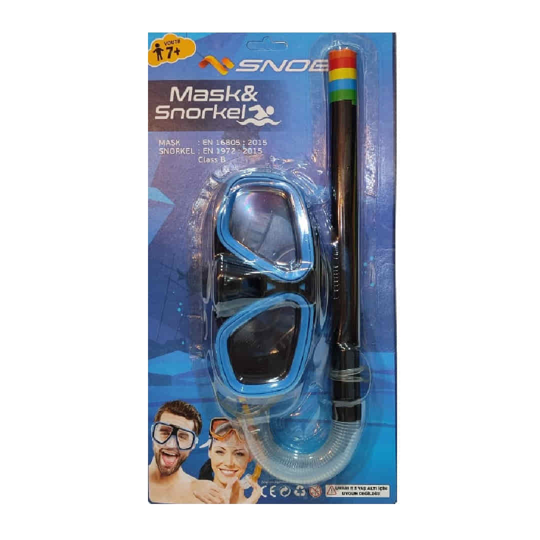 Snob 7+ Yaş Üzerı Yetişkin Maske Şnorkel Set