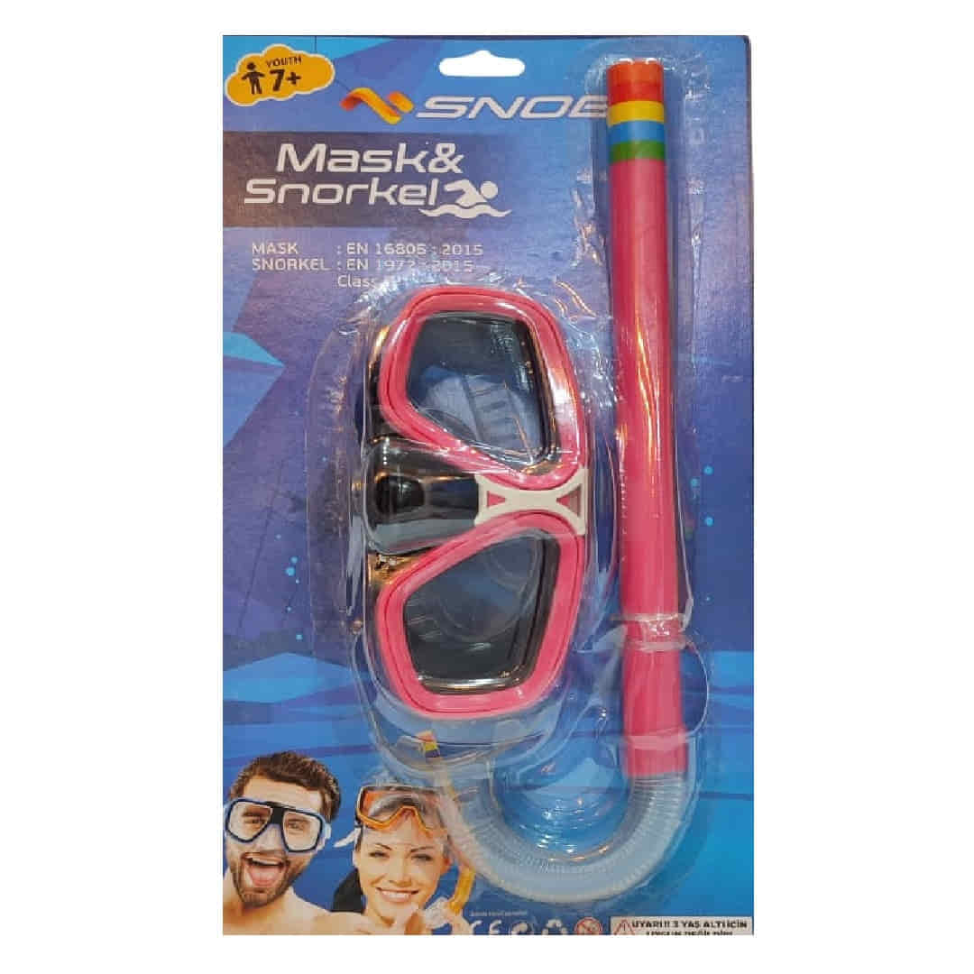 Snob 7+ Yaş Üzerı Yetişkin Maske Şnorkel Set