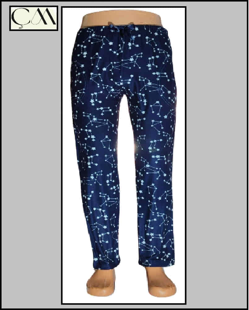 Estiva Bayan Süet Kumaş Cepli Pijama Alt