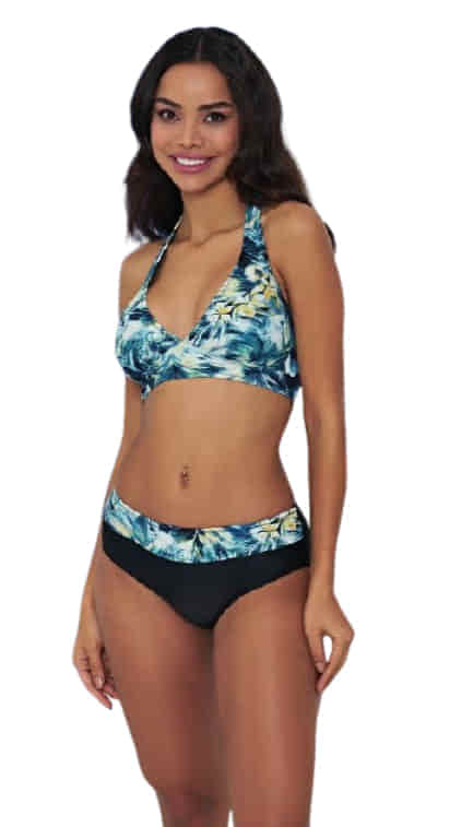 Ruko Likra (Su İtiçi Ve Çabuk Kuruyan) Kumaş Toparlayıcı Yüksek Bel Bikini